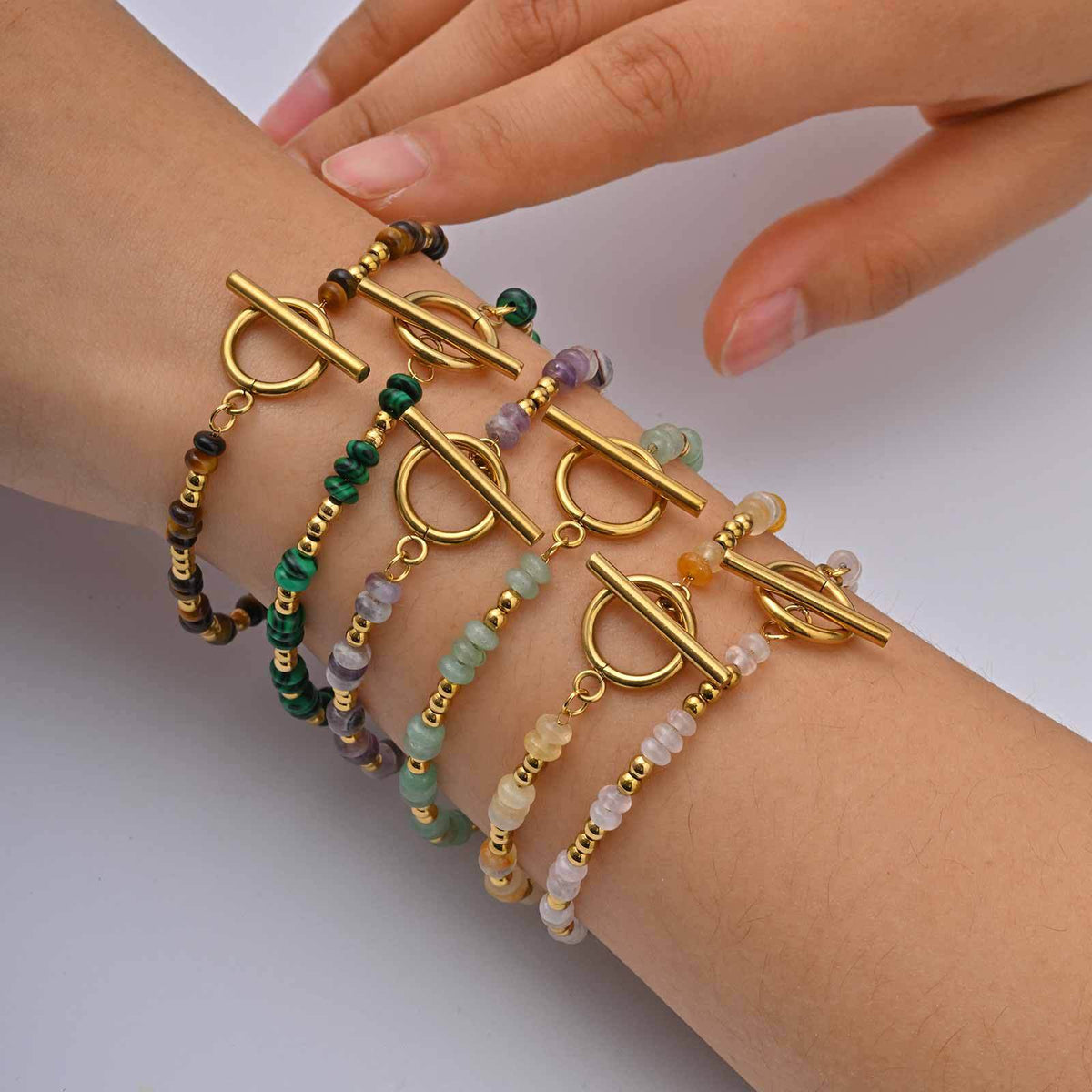 Tiger's Eye Stainless Steel Bracelet