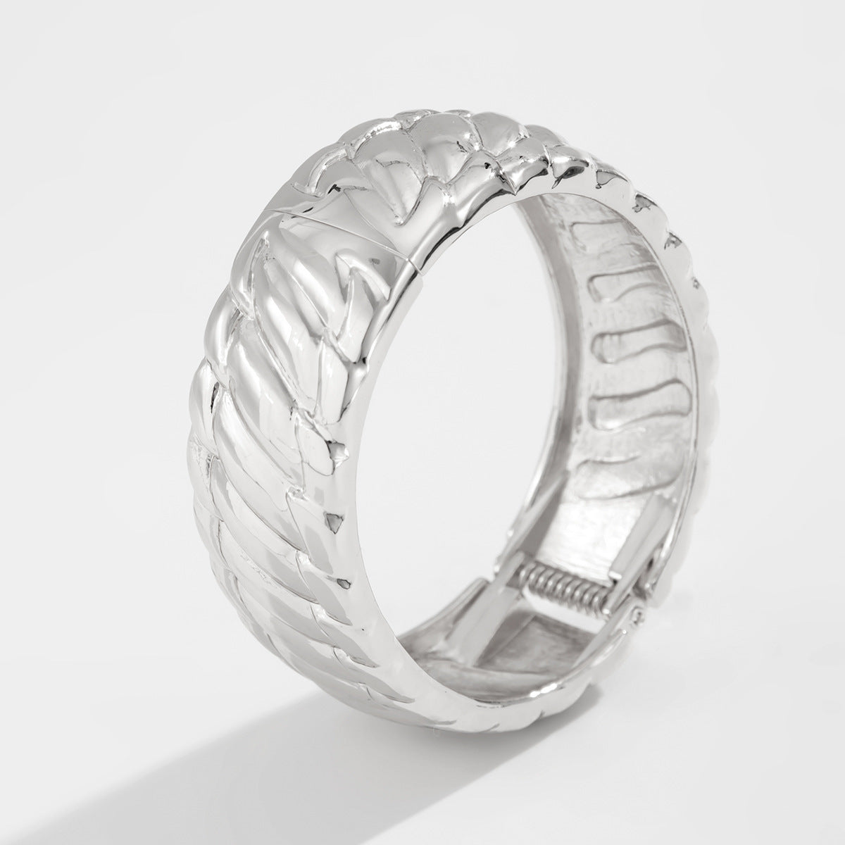 Planderful Vienna Verve Bracelet – Irregular Liquid Metal Texture