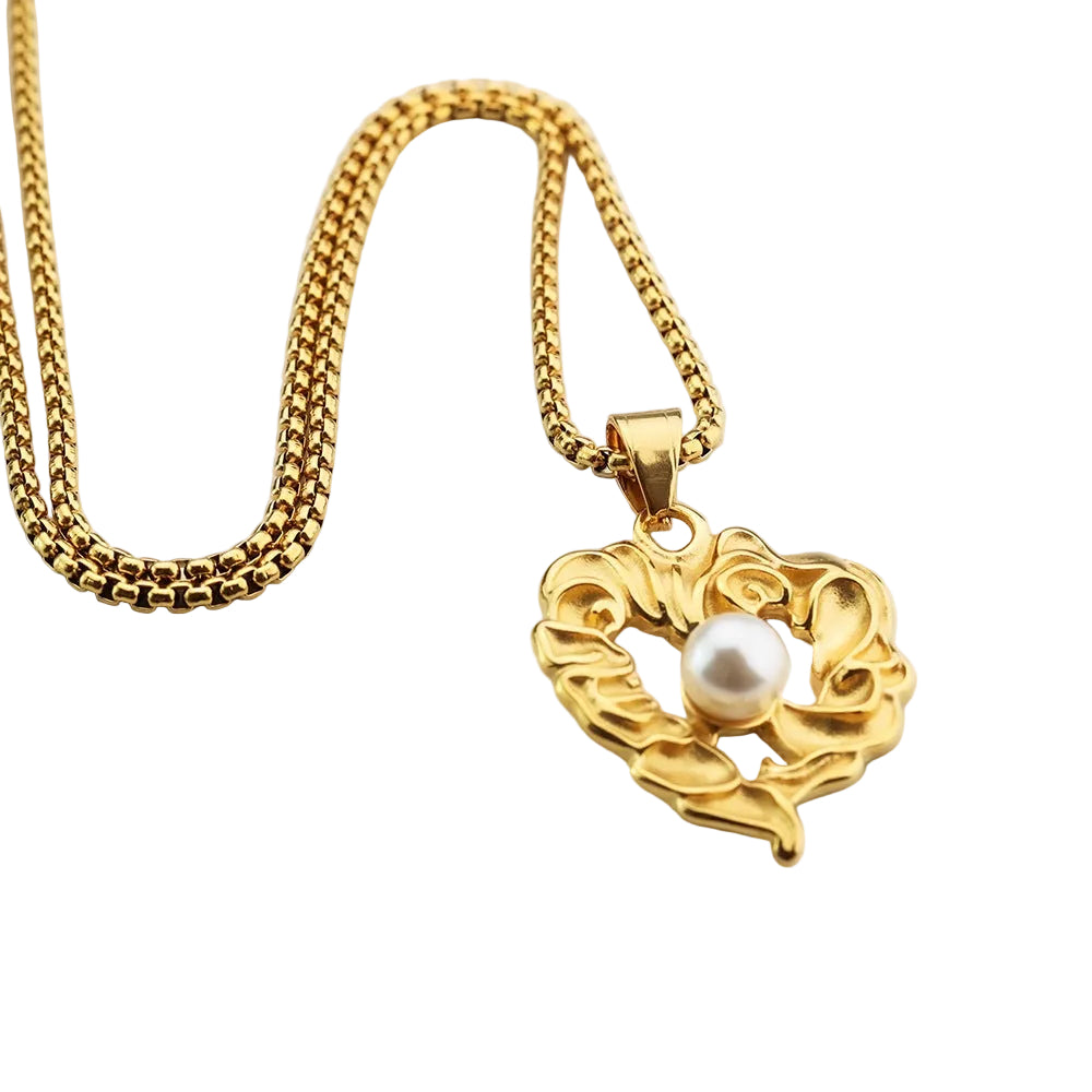 Vintage Pearl Men's Pendant Necklace