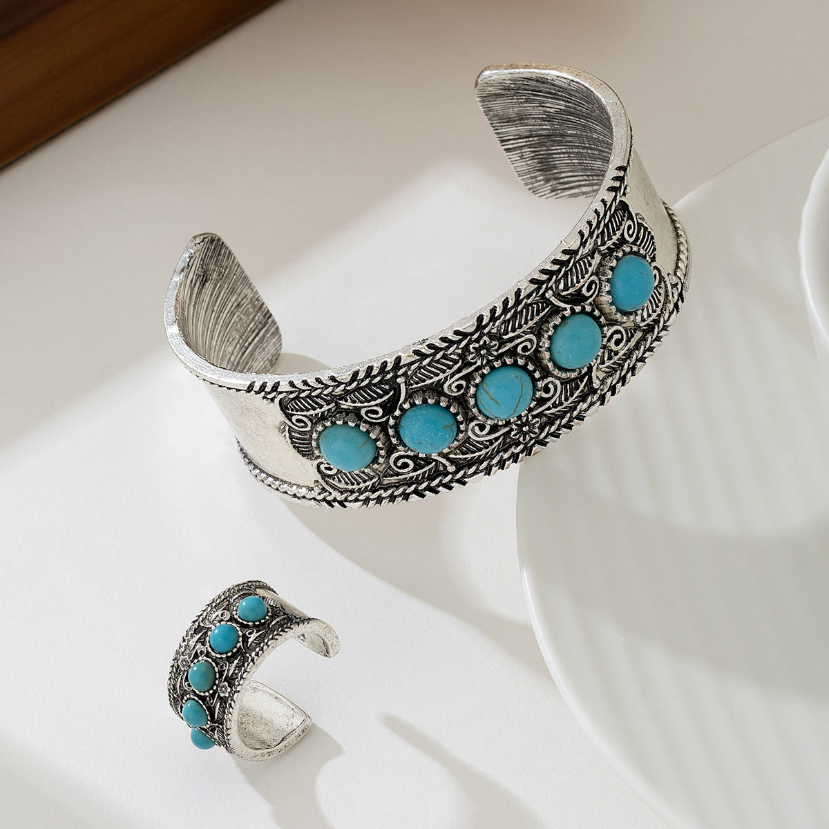 Bohemian Turquoise Jewelry Set by Planderful for Fashion Lovers