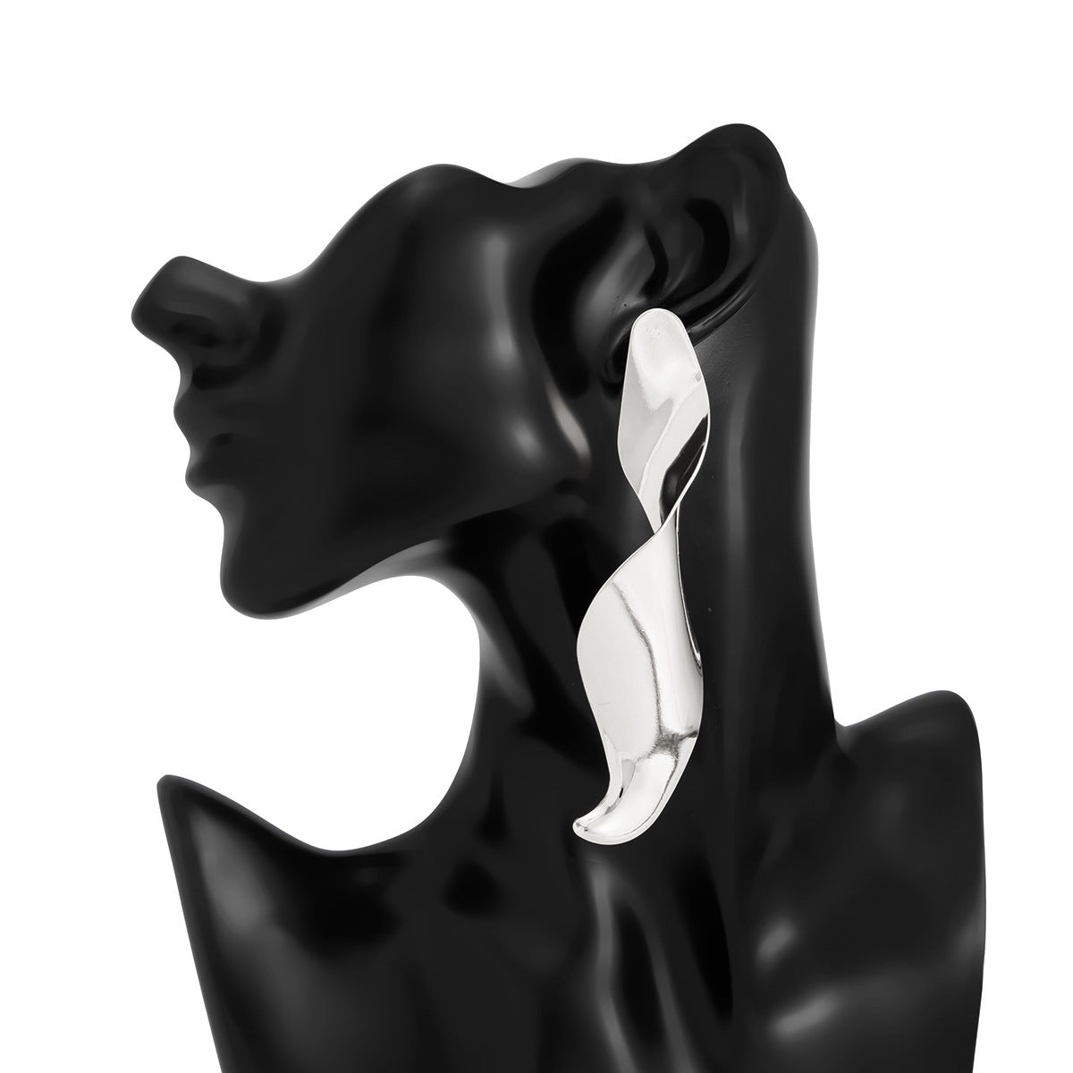 Planderful Vienna Verve Liquid Design Water Drop Earrings For Women Contemporary Stud Jewelry