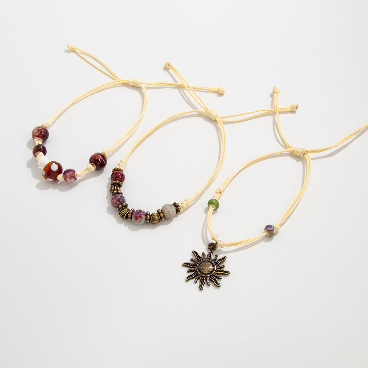 Planderful Vienna Verve Ethnic Wind Star Bracelet For Women Retro Gravel Statement Jewelry