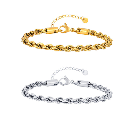Braided Stainless Steel Bracelet