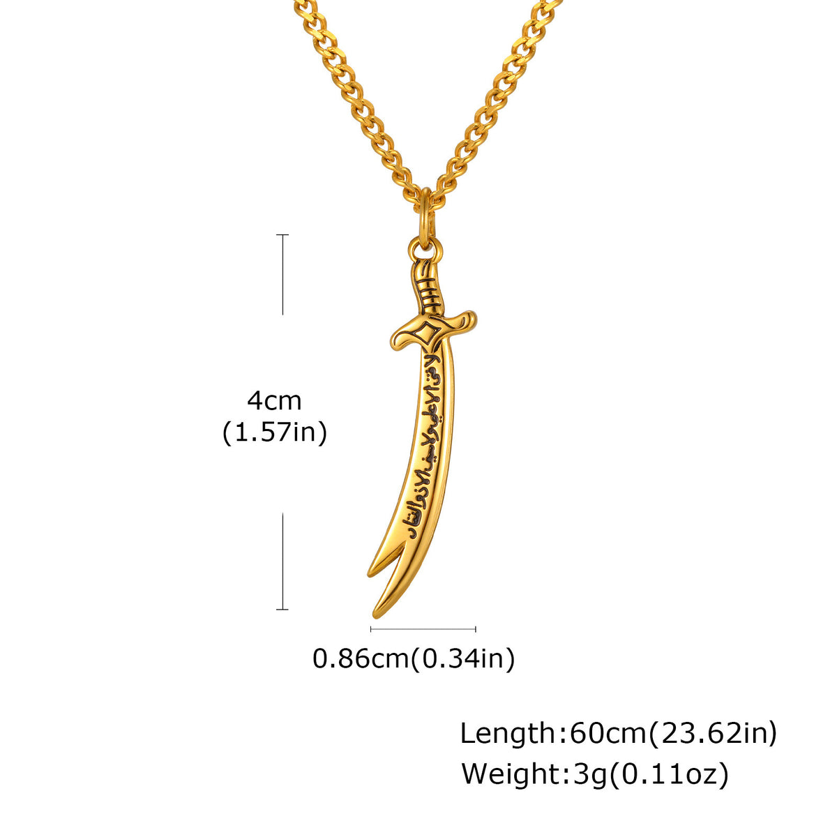 Sword Stainless Steel Pendant