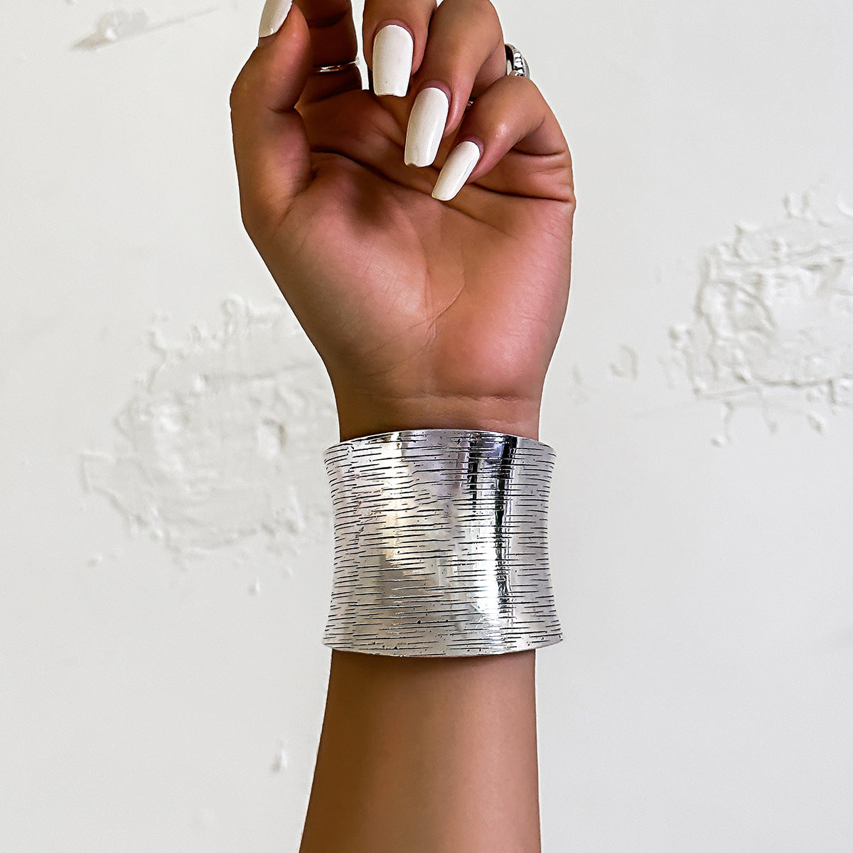 European Charm Adjustable Bracelet with Wide Pleats and Cross-border Rings