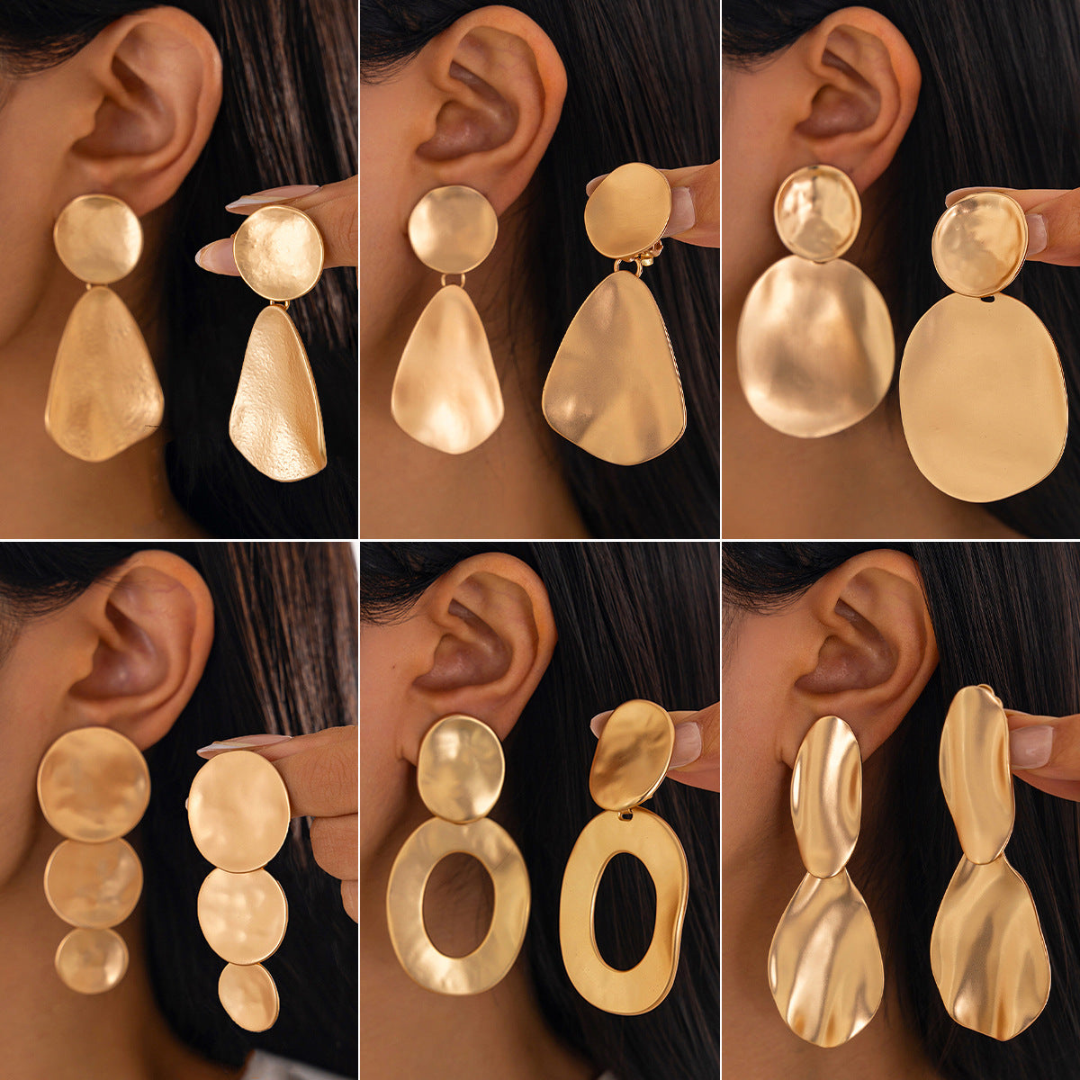 Planderful Vienna Verve Earrings – Exaggerated Geometric Design