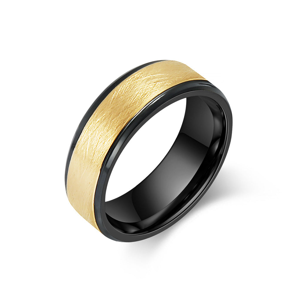 Cross-Border E-Commerce Tungsten Carbide Men's Ring
