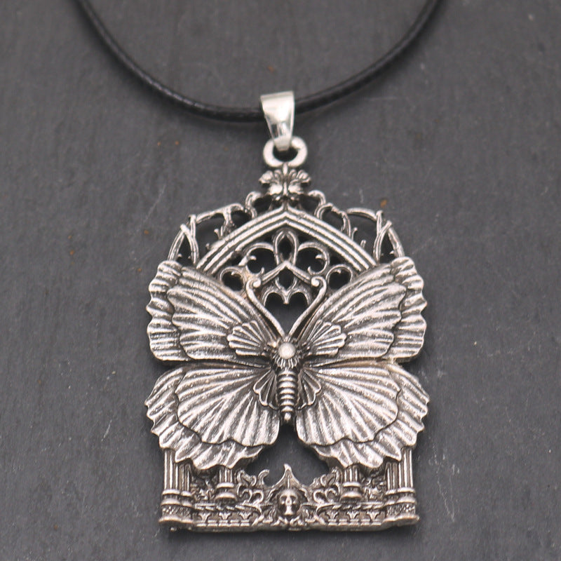 Planderful Butterfly Pendant Necklace Metal Unisex Trendy