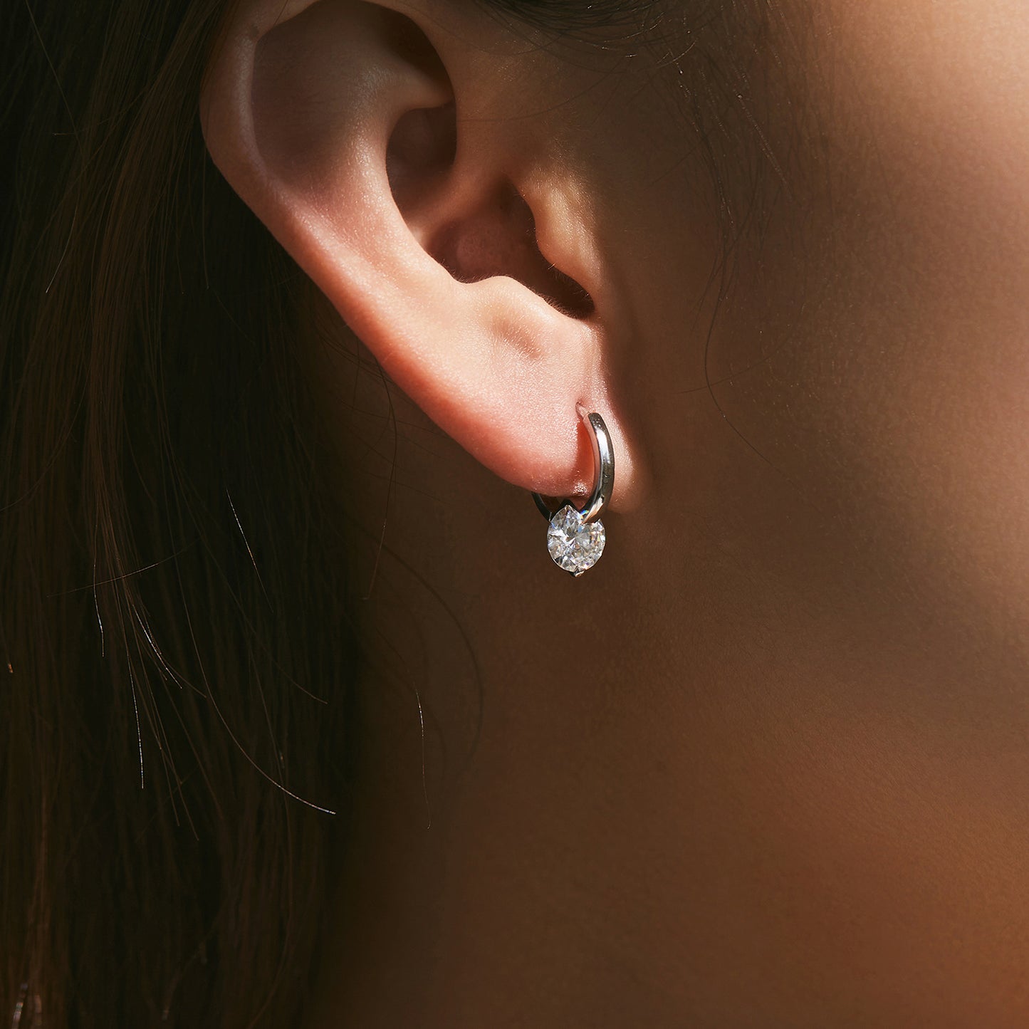 Planderful Moissanite Sparkling Earrings – Elegant 1.0 Carat Moissanite in Sterling Silver