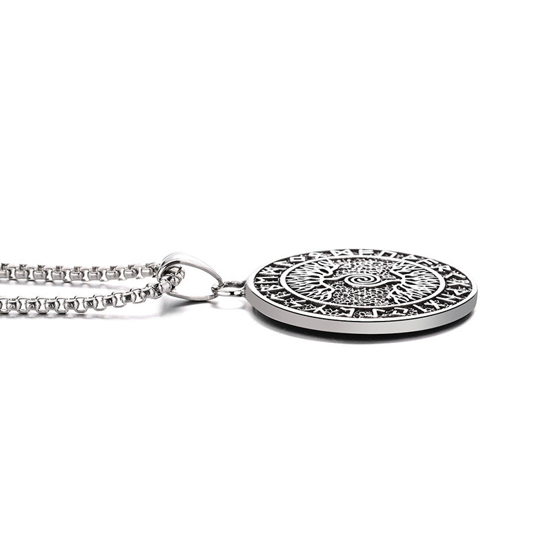 Steel Necklace - Elegant Tree Of Life Pendant