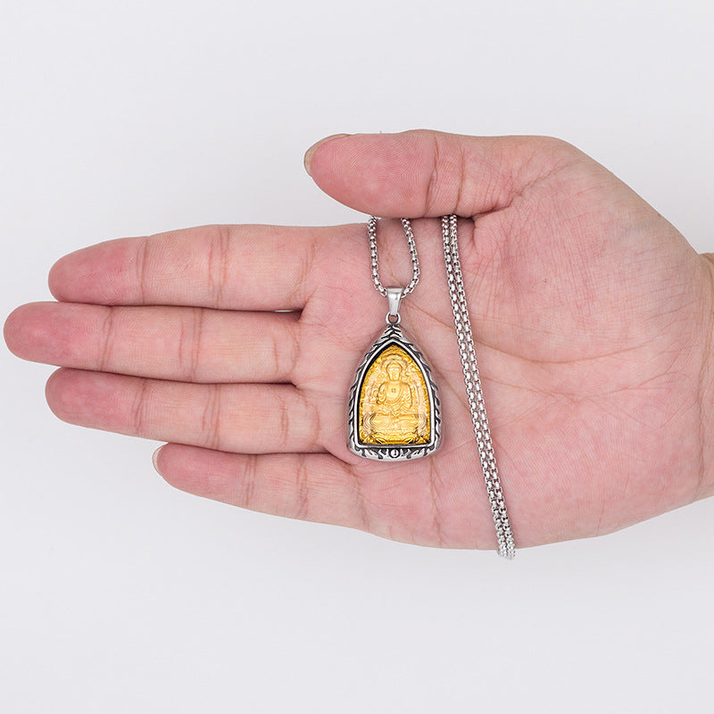Steel Necklace – Elegant Chinese Zodiac Pendant