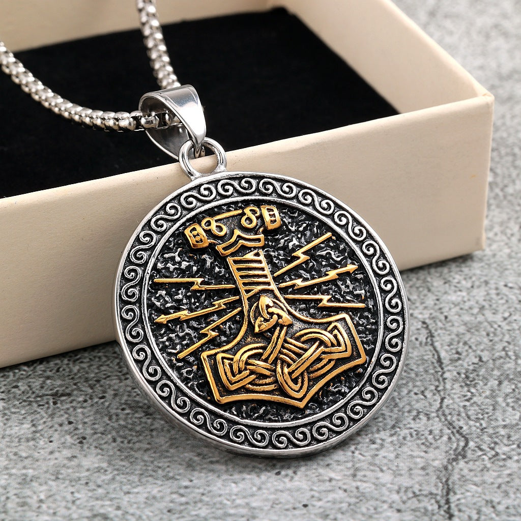 Punk Vintage Stainless Steel Men's Pendant Necklace