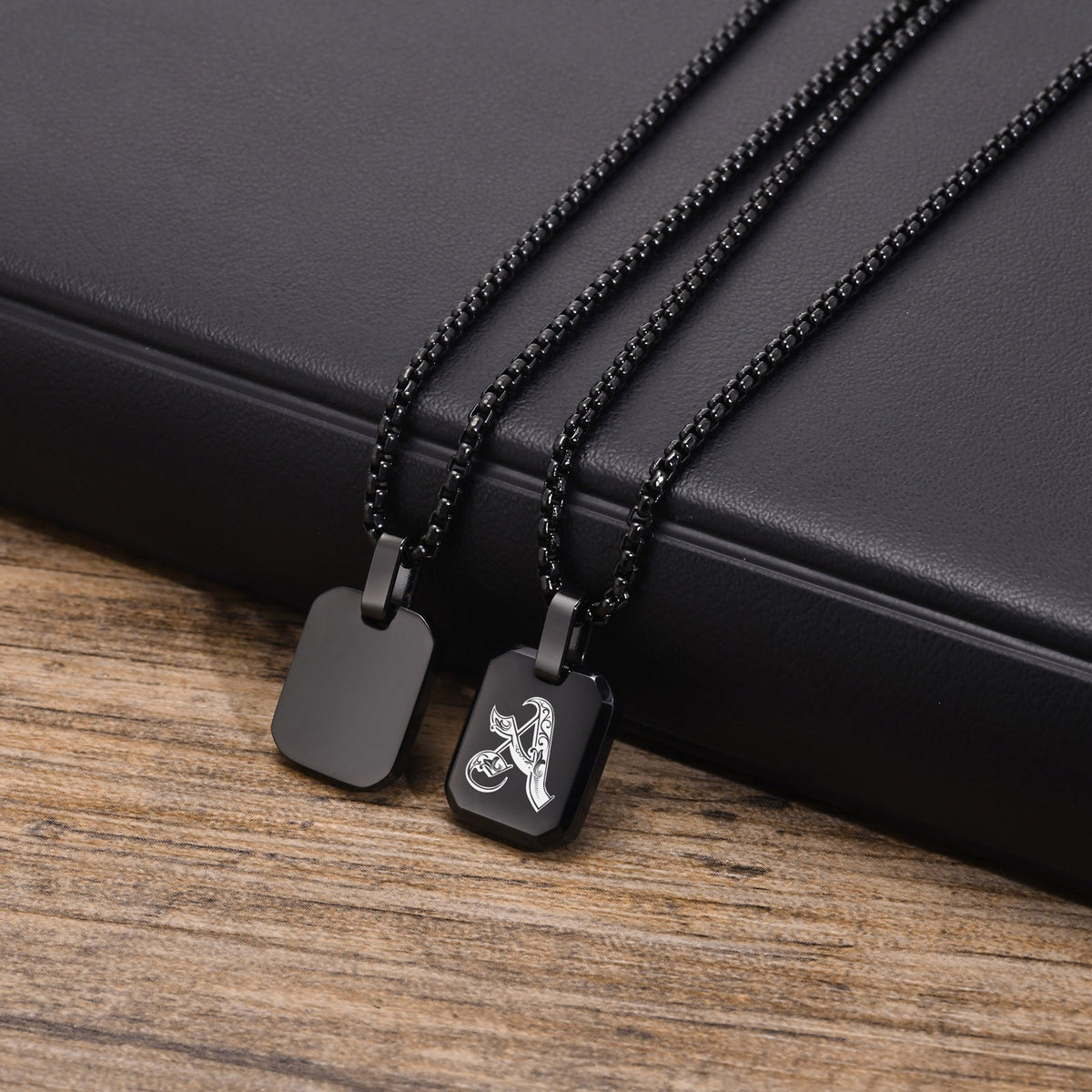 Stainless Steel Initial Letter & Blank Pendants