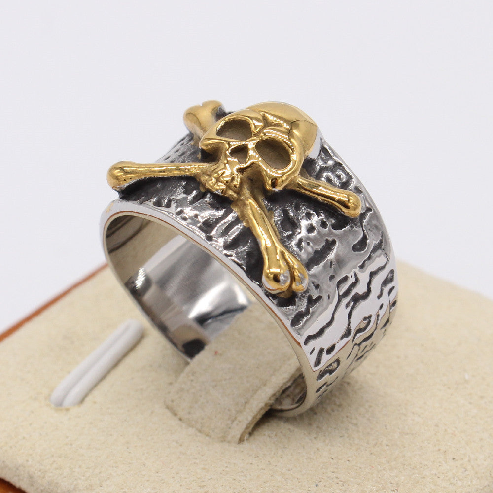 Bone Skull Titanium Steel Ring