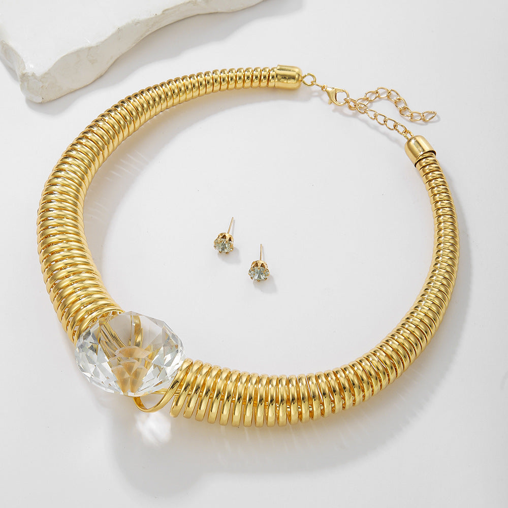 Planderful Savanna Rhythms Necklace – Versatile Rhinestone Choker