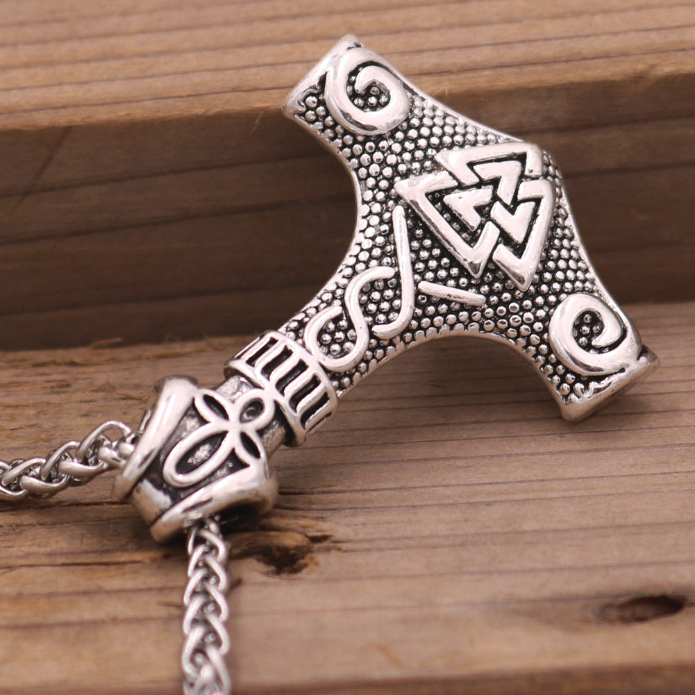 Norse Legacy Thor's Hammer Necklace - Mythical Viking Amulet Jewelry