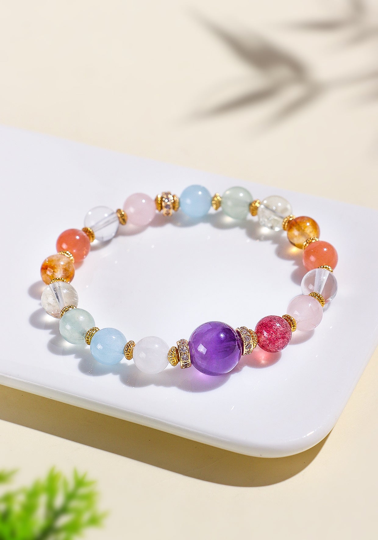Planderful Fortune's Favor Bracelet – Elegant Multi-Treasure Crystal Design