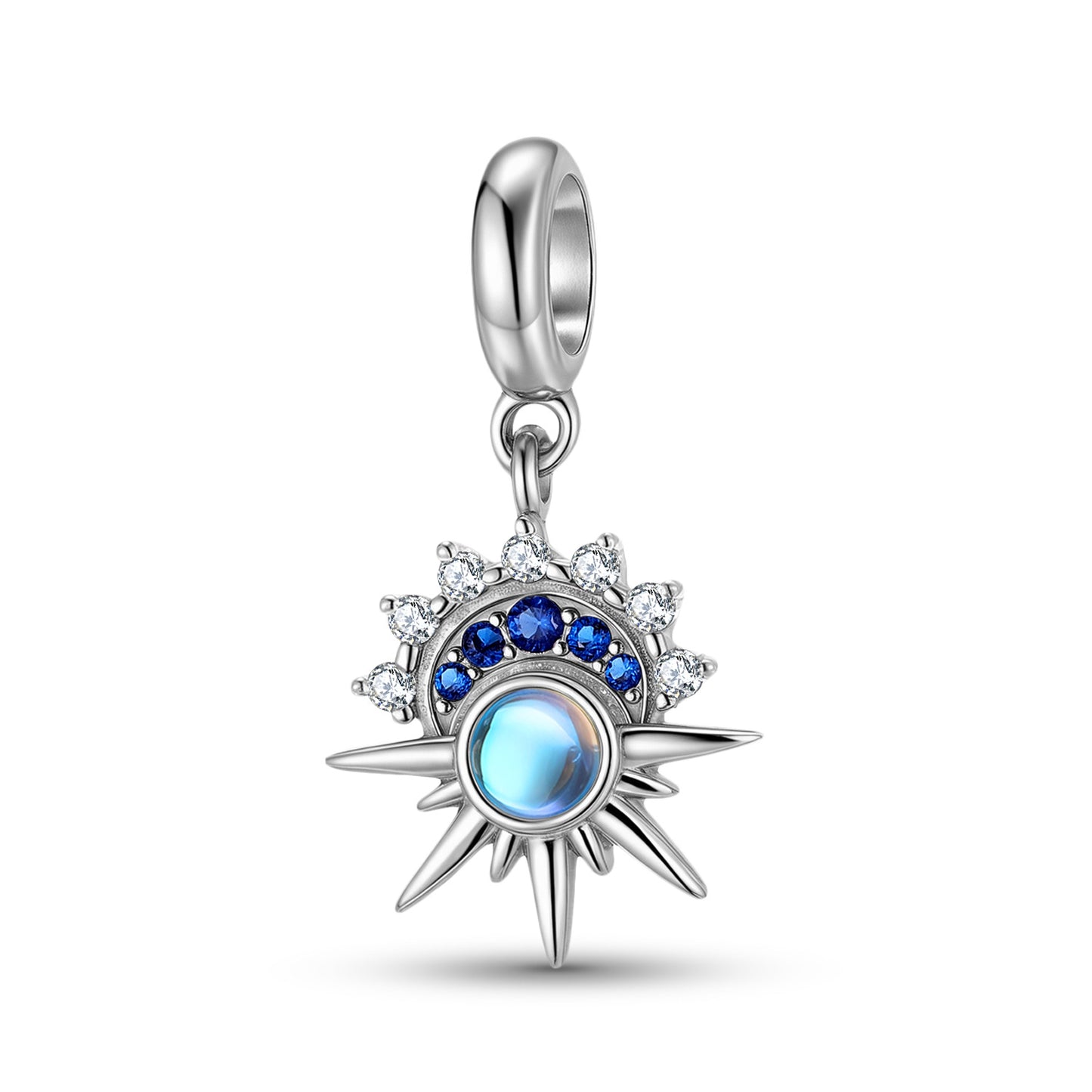 Planderful Jewelry Moonstone Pendant Sterling Silver