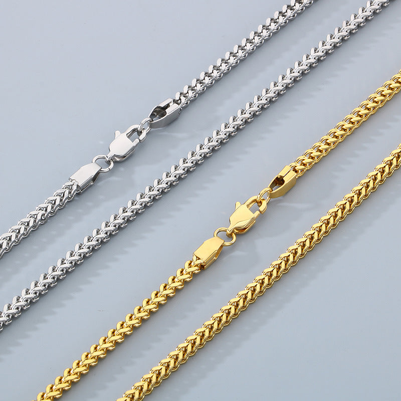 Planderful Keel Chain Necklace Unisex Gold Plated Bold
