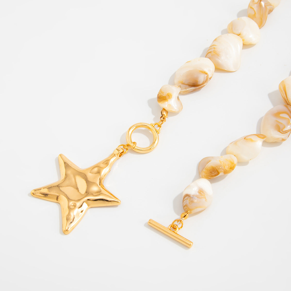 Starfish & Shell Coastal Collarbone Necklace