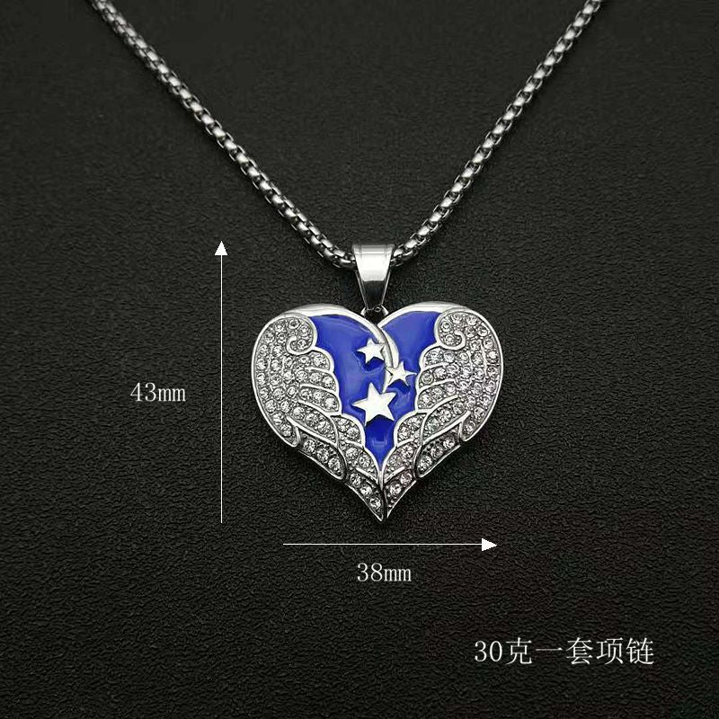 Rhinestone Necklace – Dainty Gold Plated Hip Hop Pendant