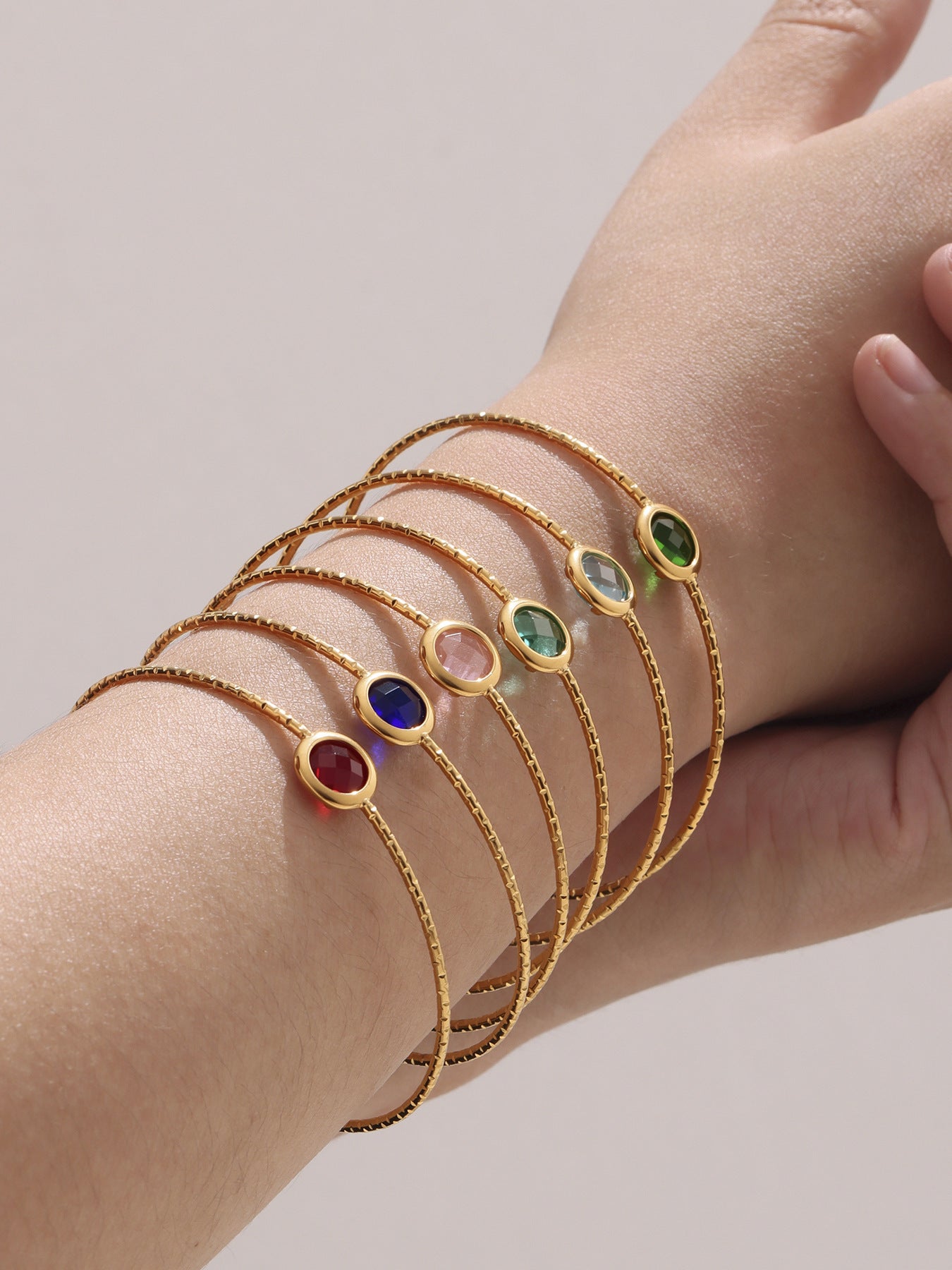 Planderful Round Cut Czech Glass Bracelet Fine Luxury Women