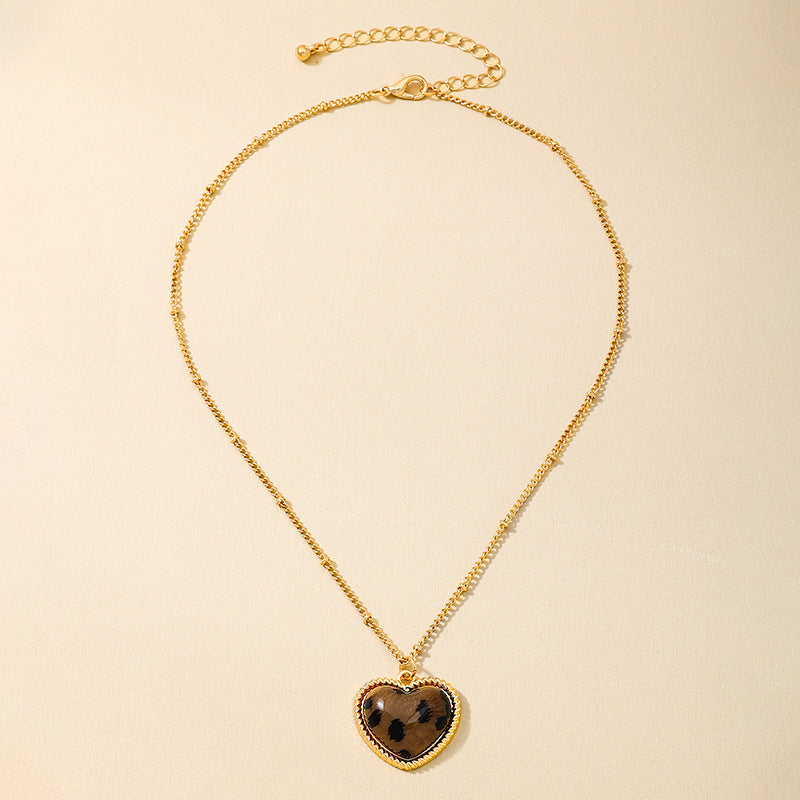 Planderful Vienna Verve Necklace – Stylish Metal Leopard Print Design