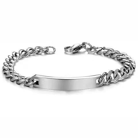 Planderful Jewelry Stainless Steel Couple Bracelet Set Two Piece Gift For Him And Her