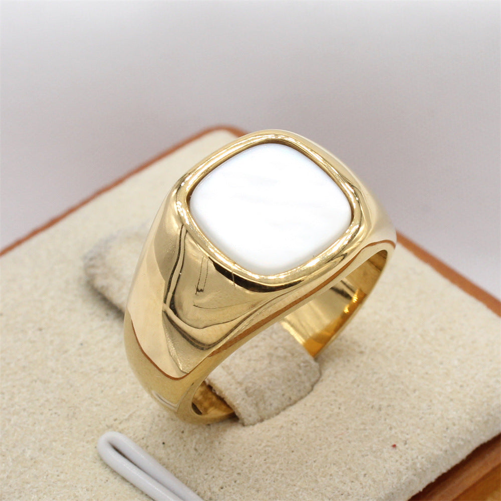 Planderful Titanium Steel Ring For Men Unisex Protection Statement Stylish Everyday Genie Collection