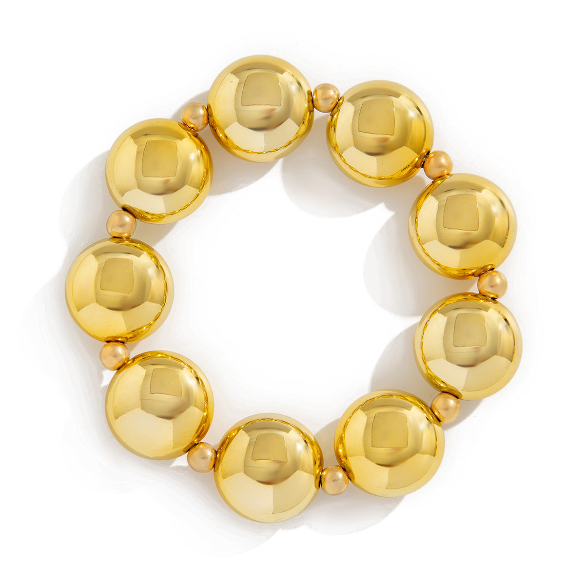 Planderful Statement Beaded Bracelet for Women Bold Geometric Irregular Beads Chic European Style