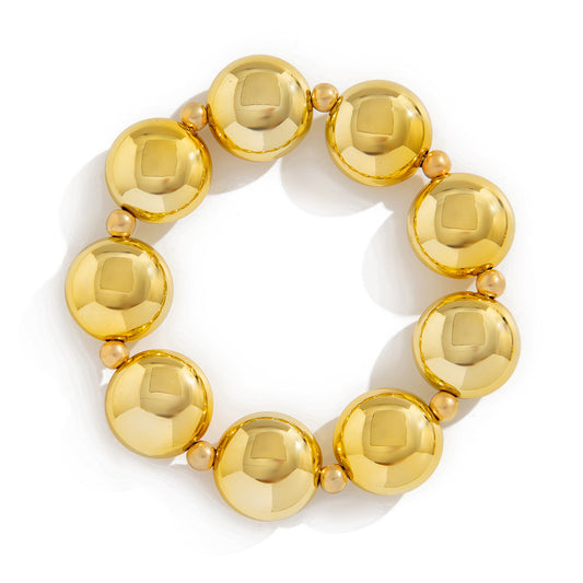 Planderful Statement Beaded Bracelet for Women Bold Geometric Irregular Beads Chic European Style