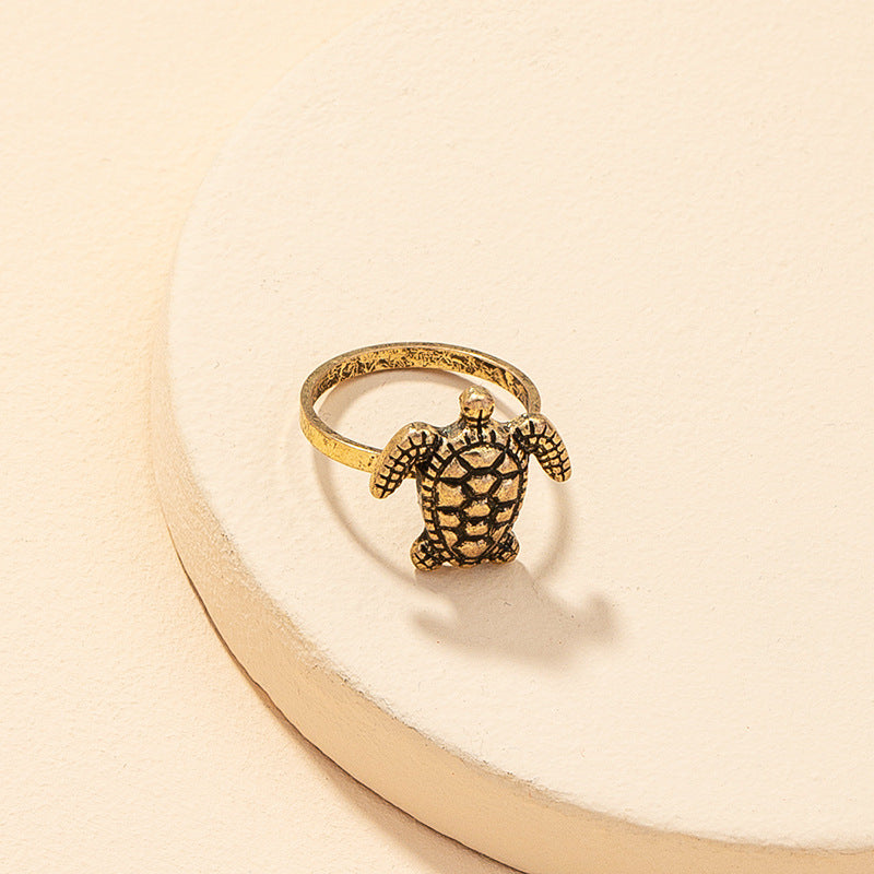 Groovy Turtle Ring with Vintage Vibe - Top Seller on Amazon