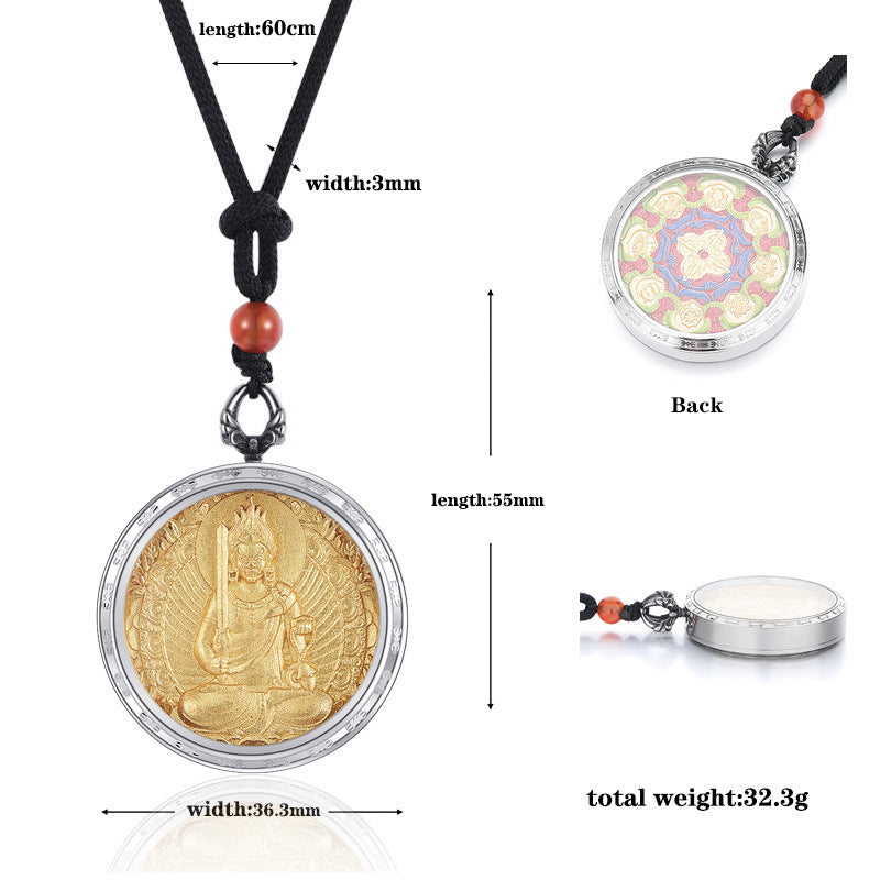 Steel Necklace – Elegant Everyday Buddha Gift