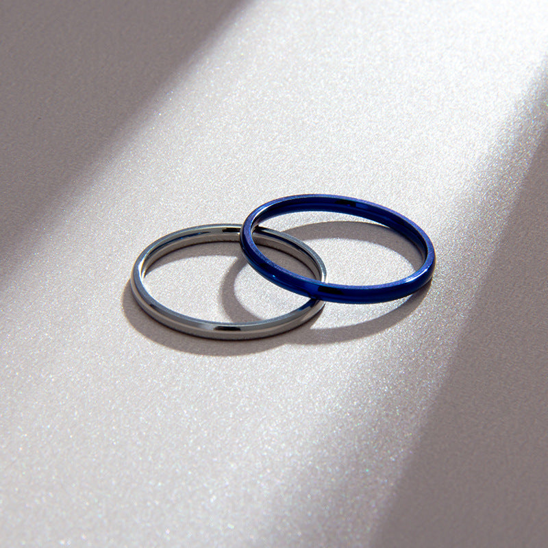 Planderful Everyday Genie Womens Fingertip Ring 2mm Steel Minimalist Durable Gift