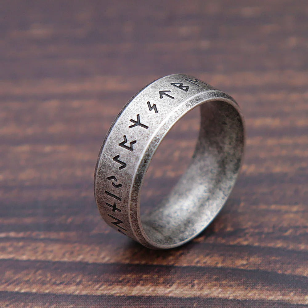 Vintage Viking Stainless Steel Men's Ring