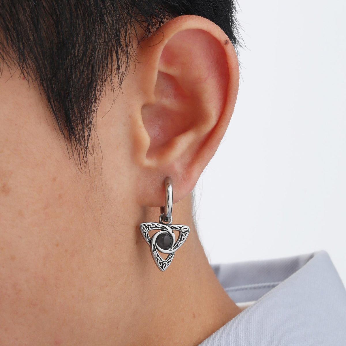 Natural Stone Single Earrings — Five Stone Options