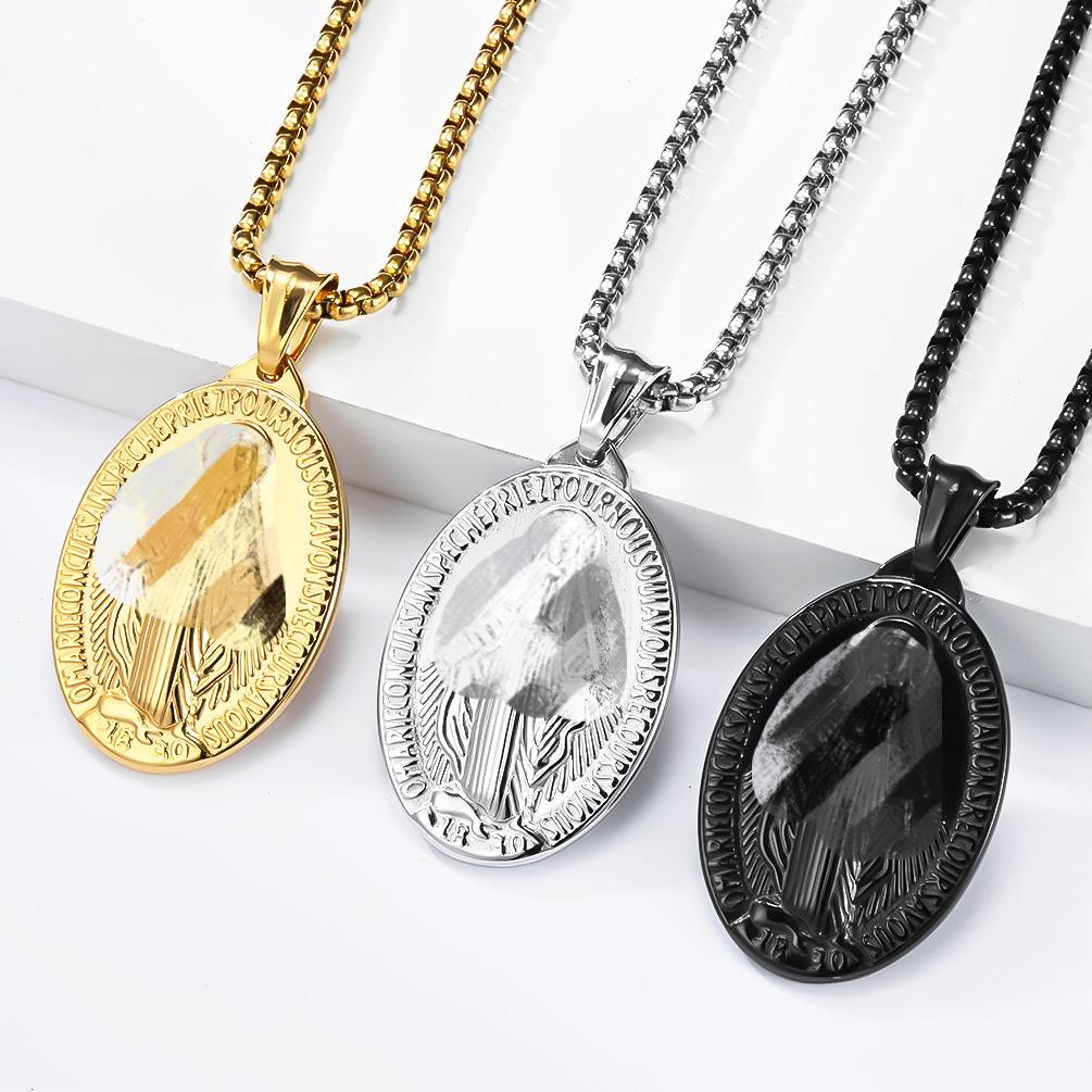 Punk Retro Stainless Steel Pendant Necklace