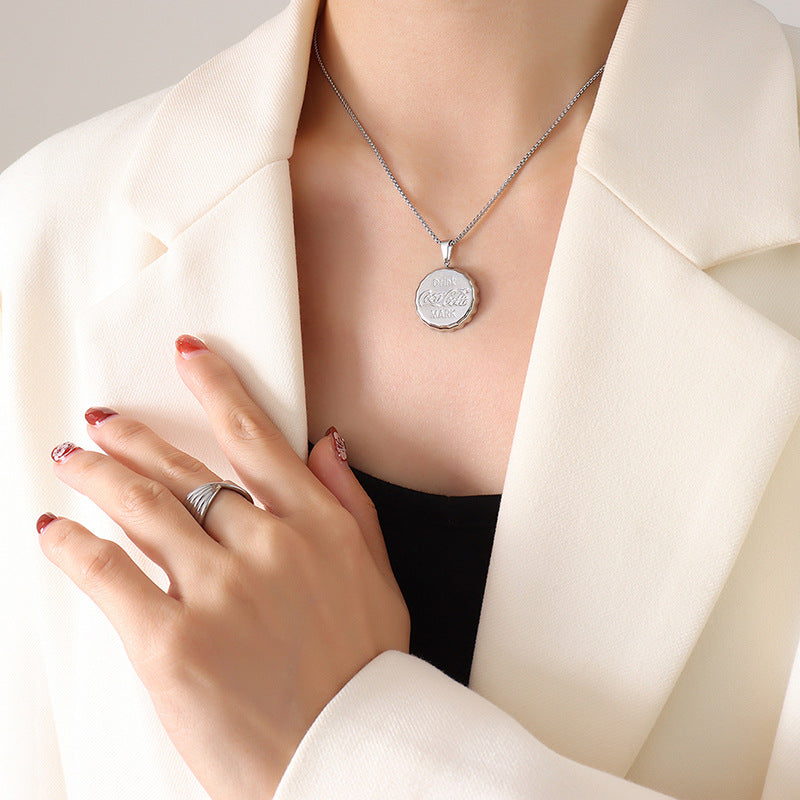 Hip-Hop Inspired Gold-Plated Titanium Steel Necklace