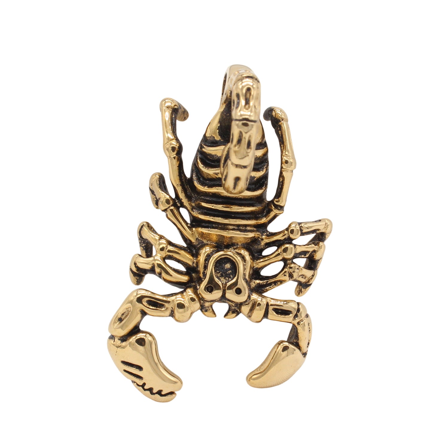 Planderful Everyday Genie – European and American Retro Scorpion Titanium Steel Pendant for Men