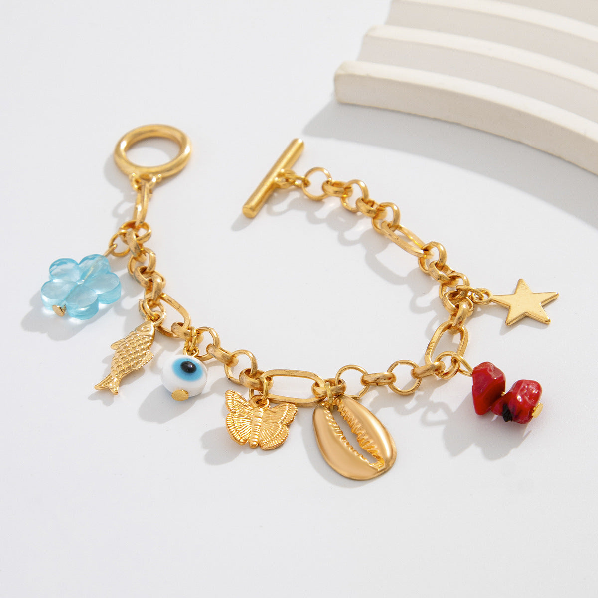 Planderful Vienna Verve Butterfly Star OT Buckle Bracelet For Women Personalized Chic Statement Accessory
