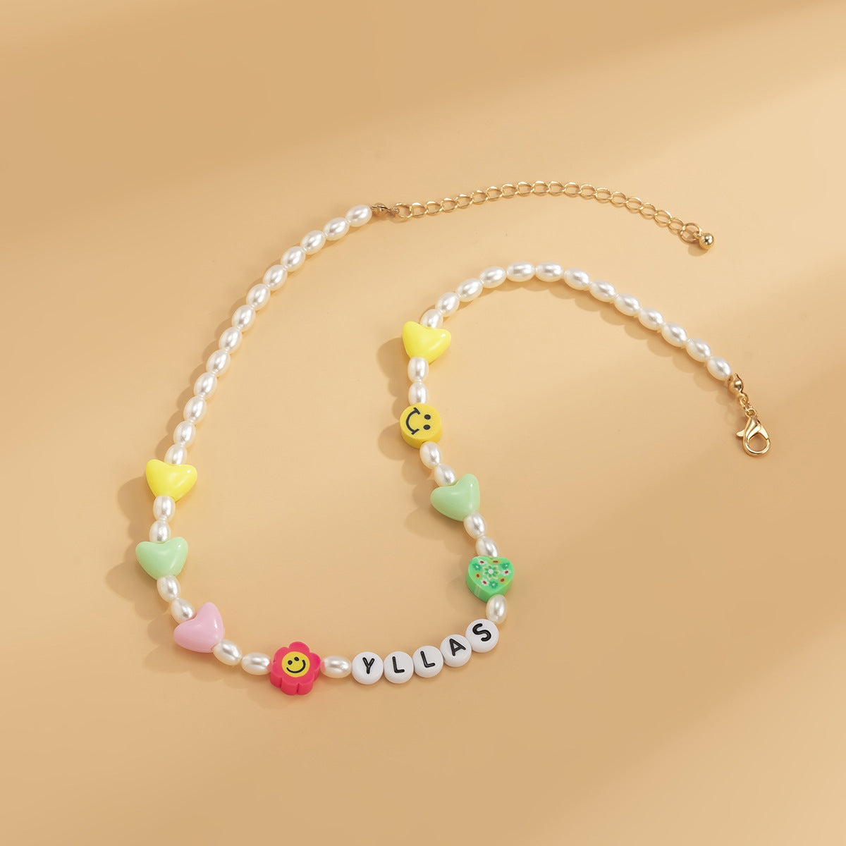 Imitation Pearl Letter Necklace Beaded Pendant By Planderful For Women Elegant Statement Vienna Verve Gift