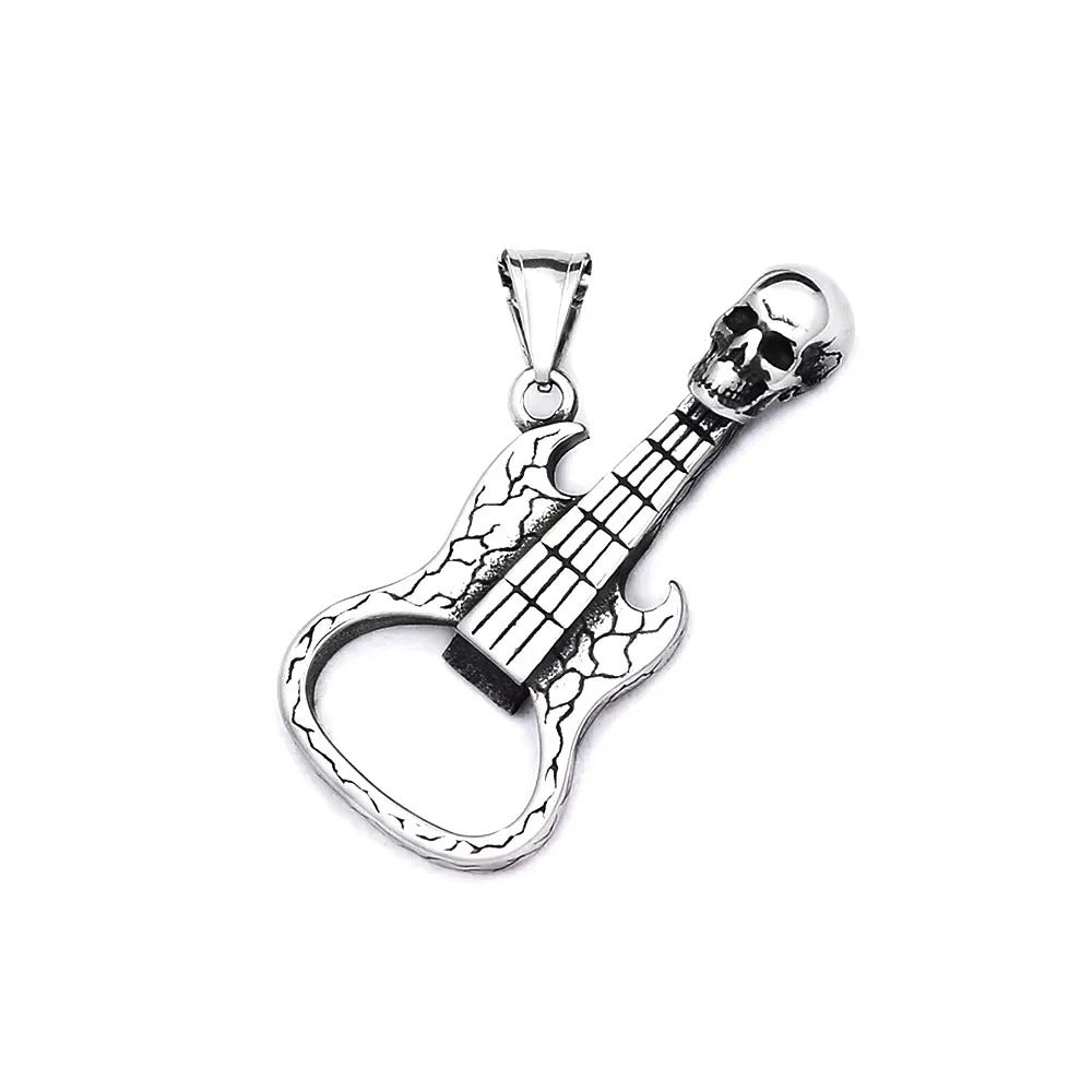 Skull Viking Stainless Steel Men's Pendant Necklace