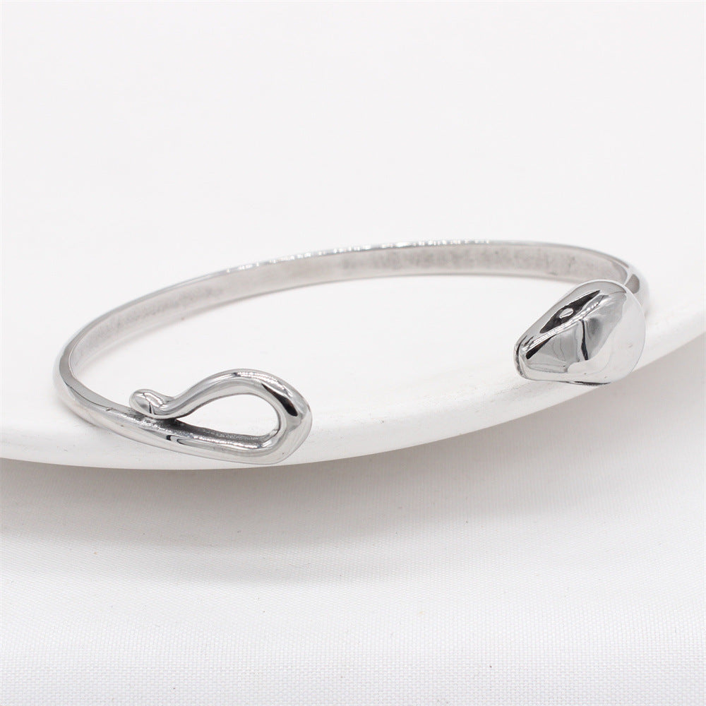Titanium Steel Snake Bracelet Unisex For Men And Women Premium Durable Planderful Everyday Genie