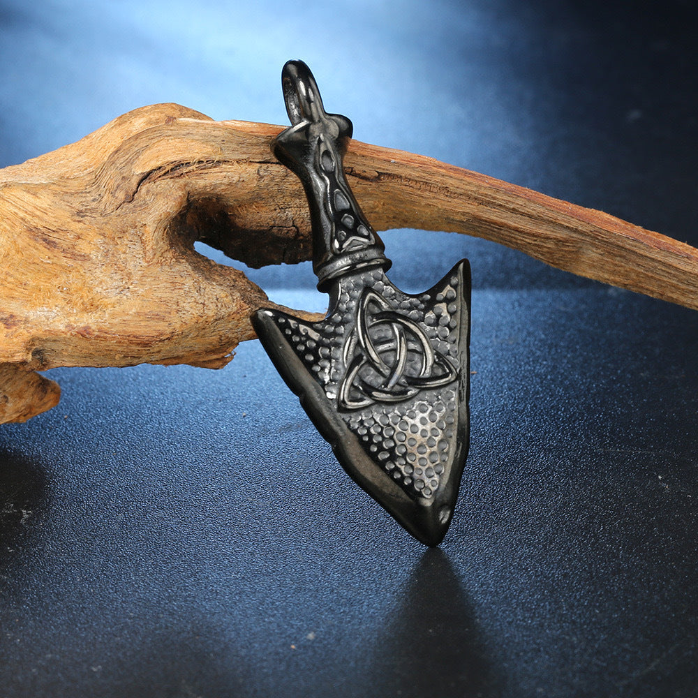 Stainless Steel Celtic Knot Arrow Pendant Durable For Men By Planderful Everyday Genie Hip Hop Necklace