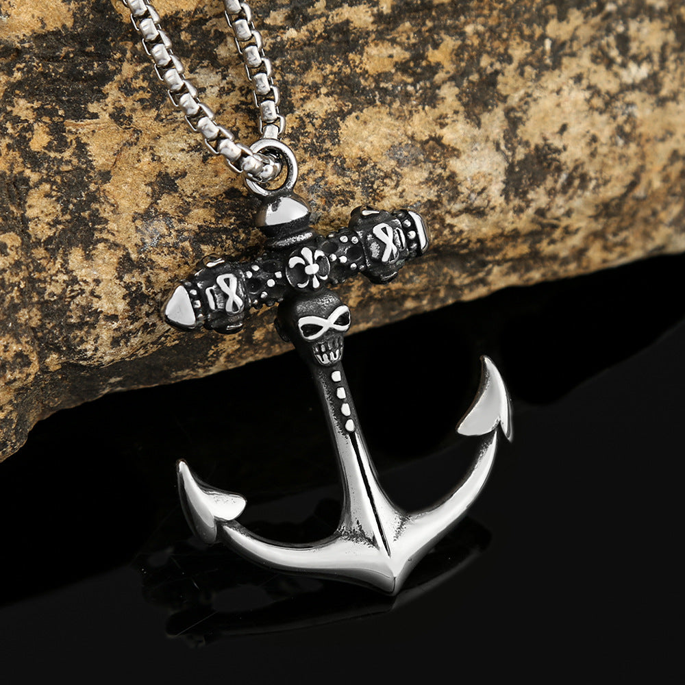 Foreign Trade Cross-Border Titanium Steel Necklace For Men