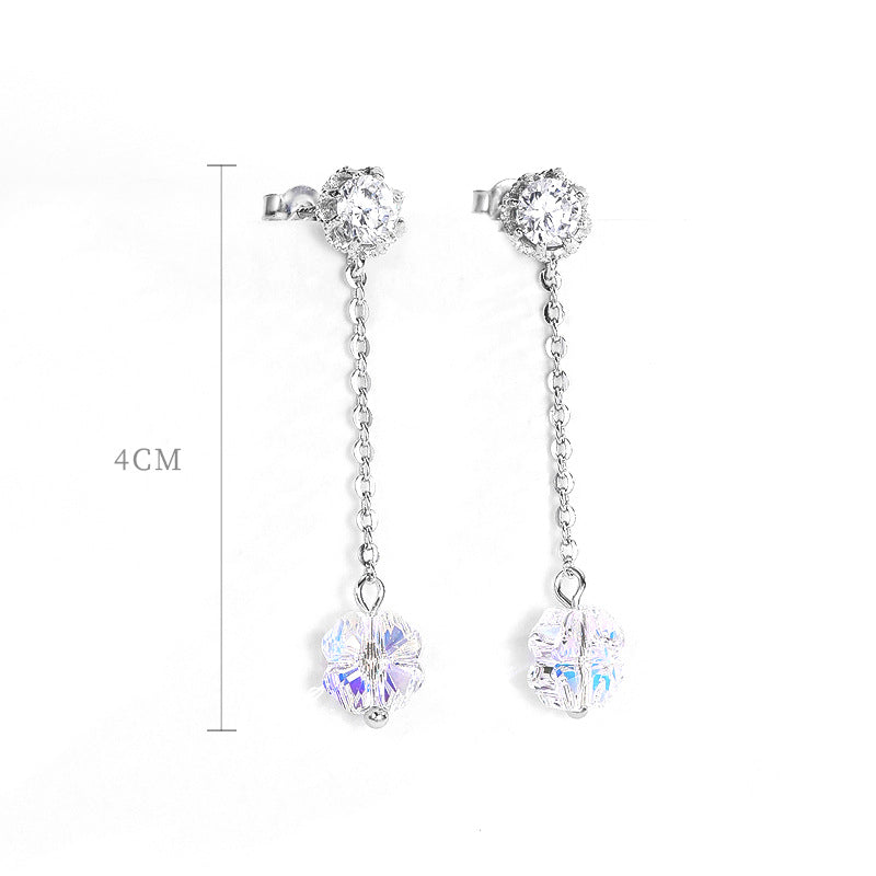 Korean Stud 925 Sterling Silver Earrings