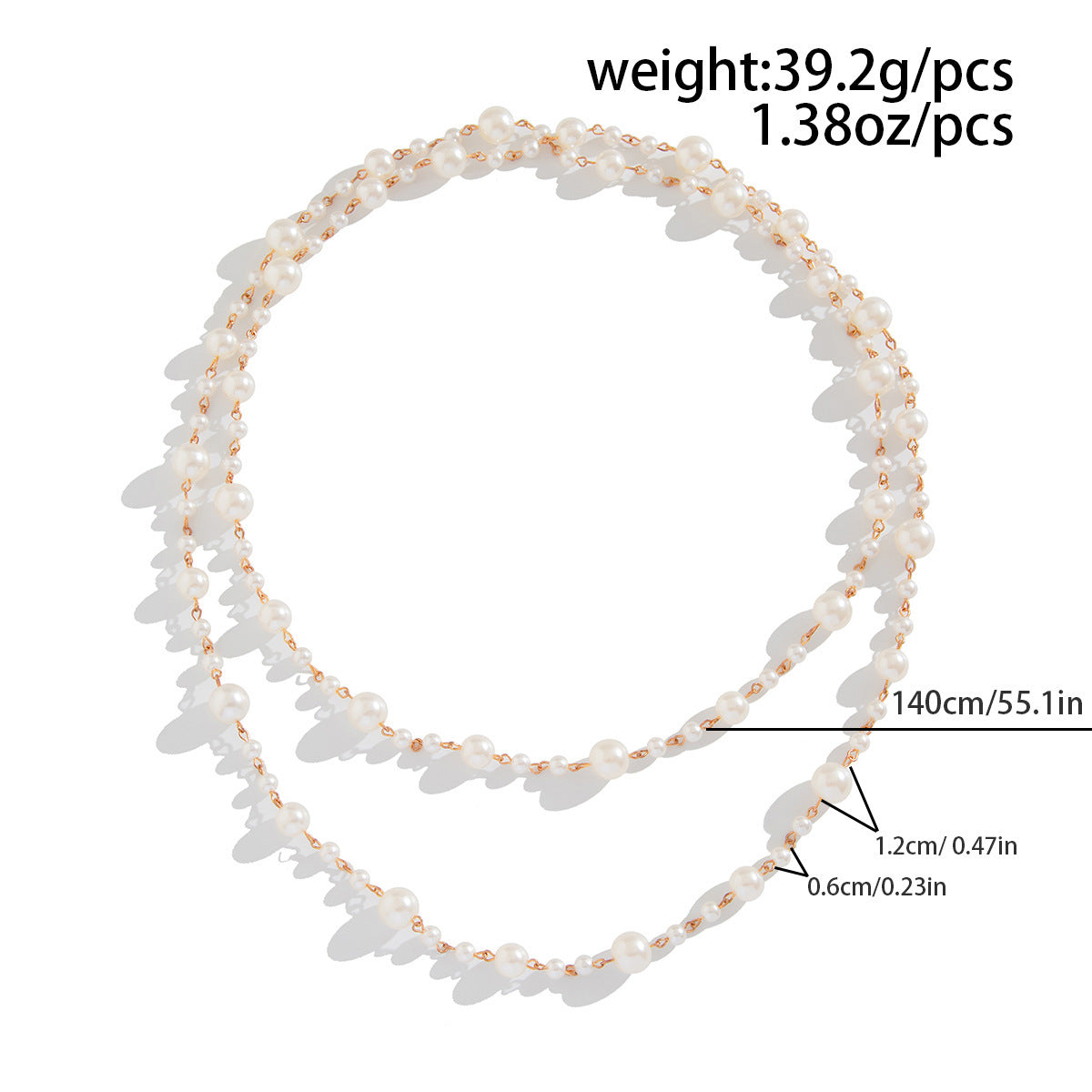 Pearl Wrap Long Sweater Necklace