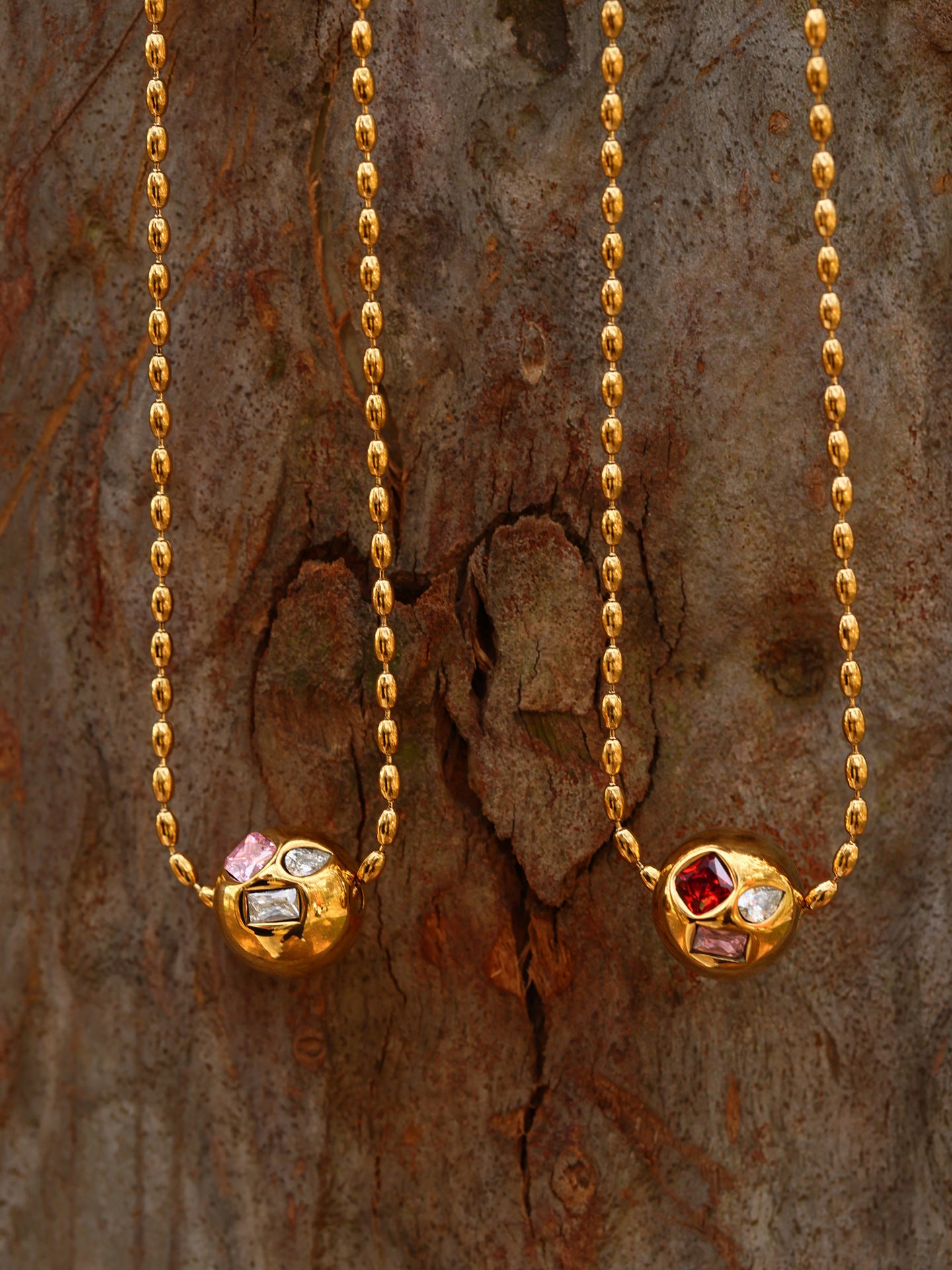 Planderful Colorful Zircon Clavicle Necklace For Women