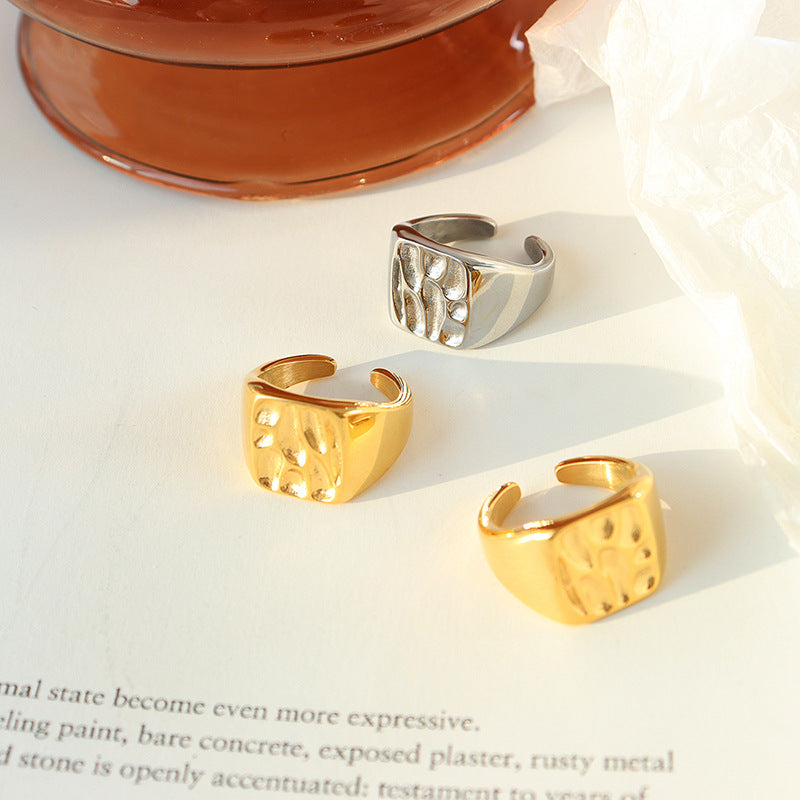 Golden Glow Women's Open Ring - Premium European Design