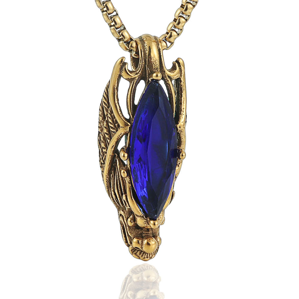 European And American Stainless Steel Dragon Pendant For Men